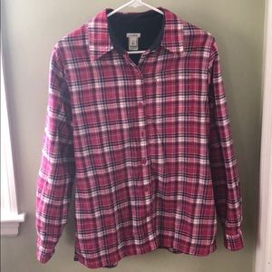 LL Bean Fleece Lined Flannel